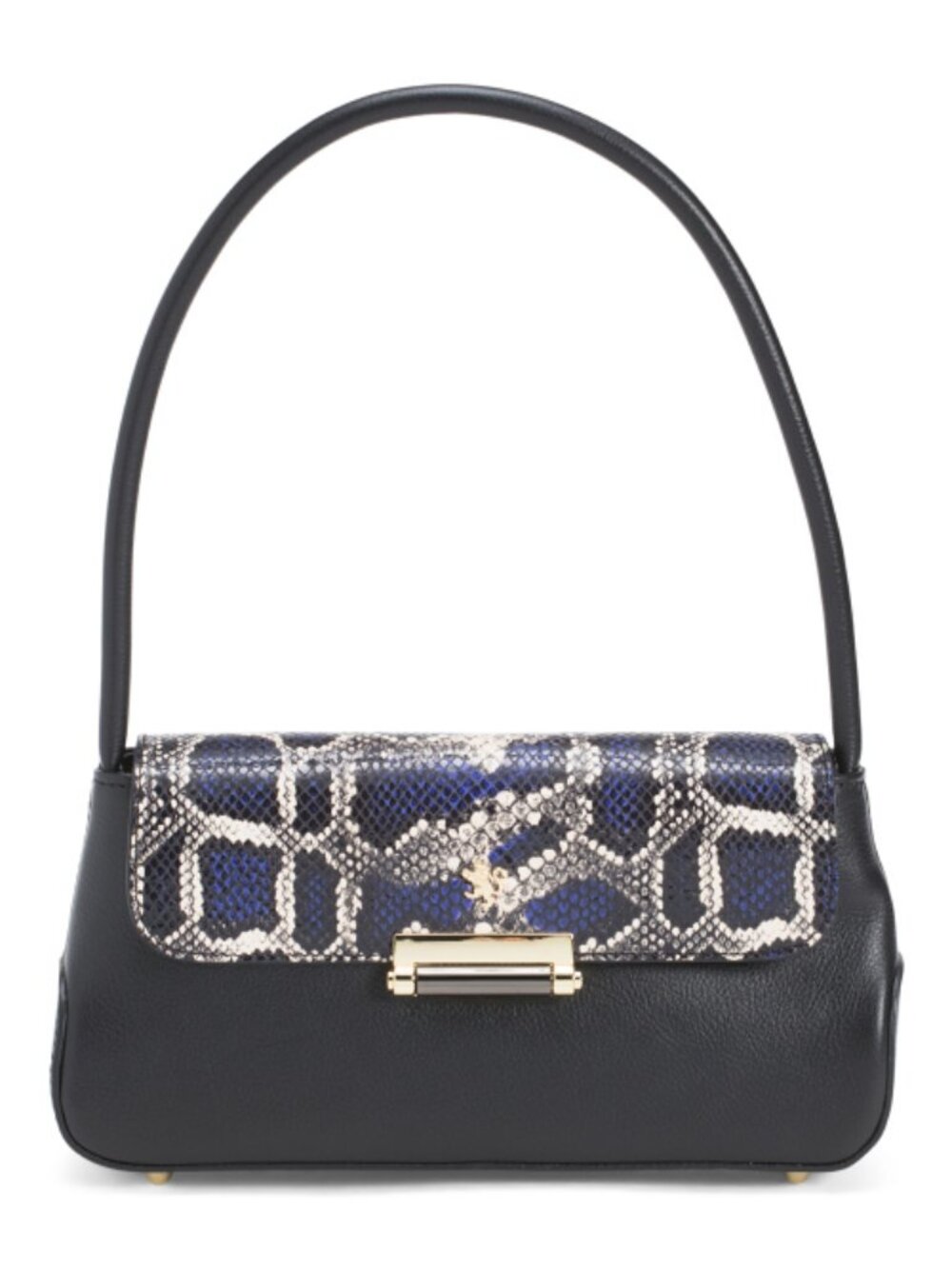 PRATESI Made In Italy Leather Flap Shoulder Bag